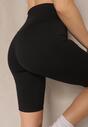 Czarne Szorty Kolarki High Waist Basalla