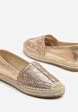 Szampańskie Espadryle z Ozdobną Plecionką na Cholewce w Stylu Boho Adisella