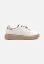 Sneakers Sondria Alb cu auriu