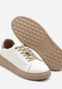 Sneakers Sondria Alb cu auriu
