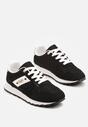 Czarne Sneakersy z Ozdobnymi Cyrkoniami Adisona