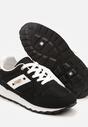 Czarne Sneakersy z Ozdobnymi Cyrkoniami Adisona