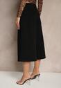 Czarne Szorty Jeansowe High Waist Typu Bermudy Baggy Sonallea