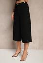Czarne Szorty Jeansowe High Waist Typu Bermudy Baggy Sonallea