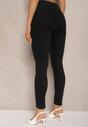 Czarne Jeansy o Fasonie Skinny Push Up Vosea