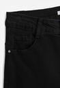 Czarne Jeansy o Fasonie Skinny Push Up Vosea