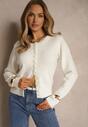Cardigan Kornelira Alb