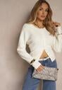 Cardigan Kornelira Alb