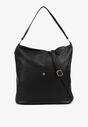 Czarna Torebka Typu Hobo z Dodatkowym Paskiem Crossbody Janallora