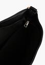 Czarna Torebka Typu Hobo z Dodatkowym Paskiem Crossbody Janallora