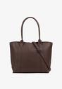 Brązowa Duża Torebka Tote w Stylu Casual Firpio