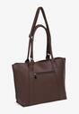 Brązowa Duża Torebka Tote w Stylu Casual Firpio