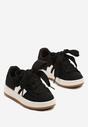 Czarne Buty Sportowe Sneakersy Ozdobione Paskami Worriti