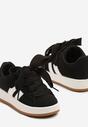 Czarne Buty Sportowe Sneakersy Ozdobione Paskami Worriti