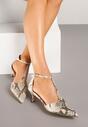 Pantofi cu toc Liliora Print piele de șarpe