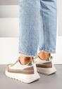 Sneakers Renosa Bej cu maro