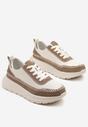 Sneakers Renosa Bej cu maro