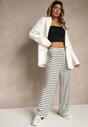 Pantaloni Bormio Negru cu alb