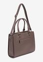 Ciemnobeżowa Torebka Shopperka z Dodatkowym Paskiem Crossbody Sunirora