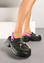 Papuci Pulessa Negru cu fucsia