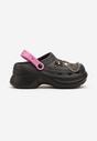 Papuci Pulessa Negru cu fucsia