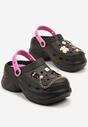 Papuci Pulessa Negru cu fucsia