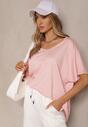 T-shirt Liofala Roz deschis