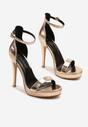 Pantofi stiletto Napelle Culoarea șampaniei