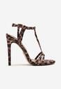 Sandale Ranele Imprimeu leopard