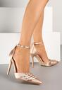 Pantofi stiletto Liorlina Culoarea șampaniei