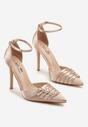 Pantofi stiletto Liorlina Culoarea șampaniei