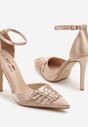 Pantofi stiletto Liorlina Culoarea șampaniei