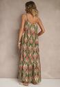 Rochie Tosena Verde cu roz