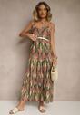 Rochie Tosena Verde cu roz