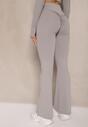 Jasnoszare Legginsy Dzwony High Waist Orruvana