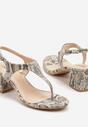 Sandale Cleoselle Print piele de șarpe
