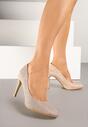 Pantofi stiletto Emauri Culoarea șampaniei