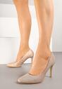 Pantofi stiletto Emauri Culoarea șampaniei