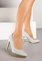 Pantofi stiletto Emauri Argintii