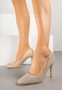 Pantofi stiletto Emauri Aurii