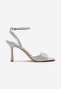 Pantofi stiletto Meviora Argintii