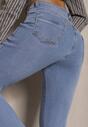 Niebieskie Dzwony Jeansy High Waist Mevellea