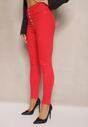 Czerwone Spodnie Skinny Winvienne