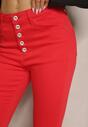 Czerwone Spodnie Skinny Winvienne
