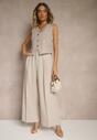 Pantaloni Galaniel Bej deschis