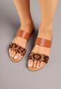 Papuci Denelie Imprimeu leopard