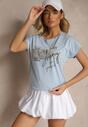 T-shirt Inellira Albastru deschis