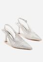 Pantofi stiletto Meranoria Argintii