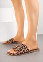 Papuci Dovina Imprimeu leopard