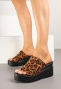 Papuci Imprimeu leopard